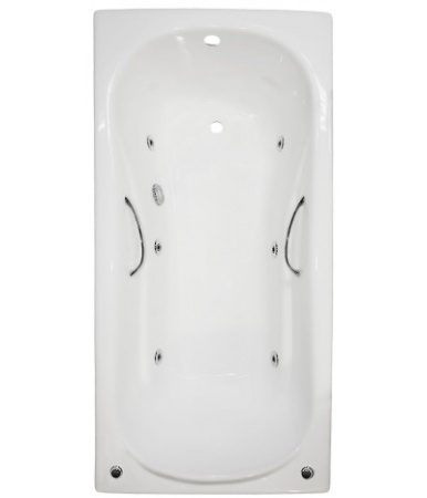 Ванна Aqualux Flora (Artex Gaiti) 170x80 с гидромассажем